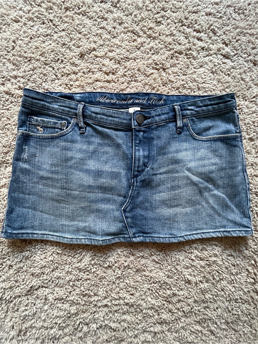 Abercrombie & Fitch Blue Denim Mini Skirt